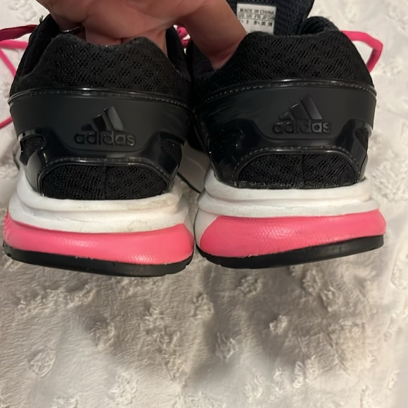 Adidas Adiprene + Black & Hot Pink Running Shoes Lace Up Sneakers Sz 7.5 - Picture 9 of 10